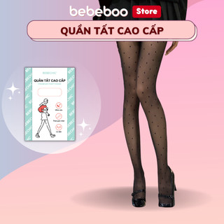 Quần tất hoạ tiết trái tim - chấm bi cao cấp bebechic qt03