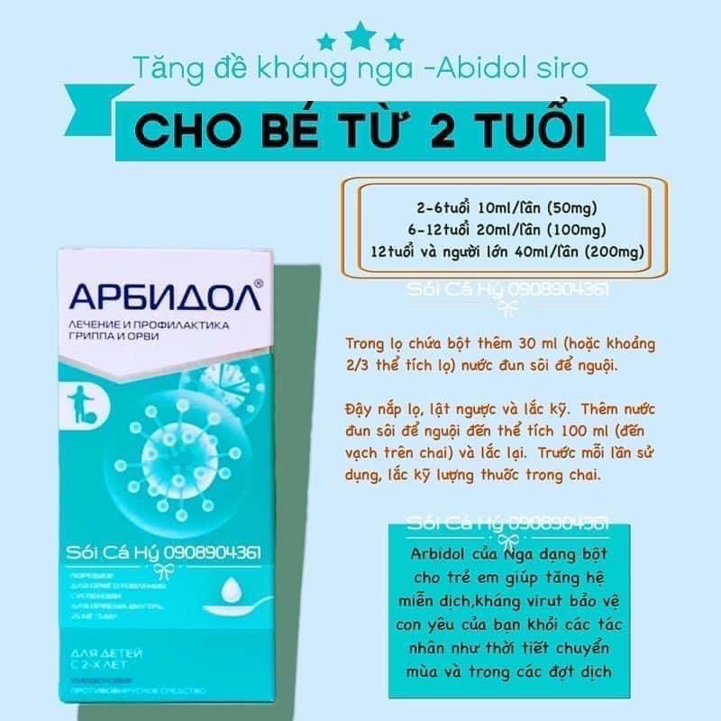 SIRO ABRIDOLL CHO TRẺ EM -TĂNG ĐỀ KHÁNG