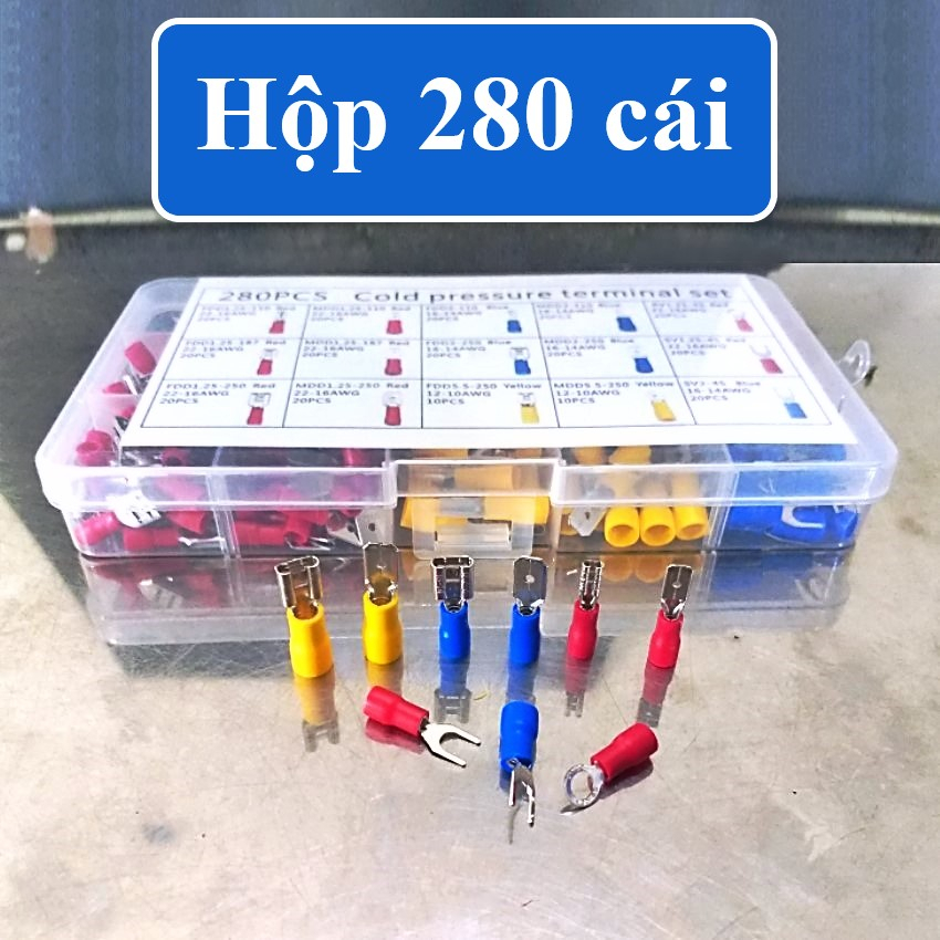 Đầu cos ghim đực hoặc cái FDD MDD 2-250, cốt âm dương bấm dây điện, cosse cót đồng cắm bình nóng lạnh, ăc quy