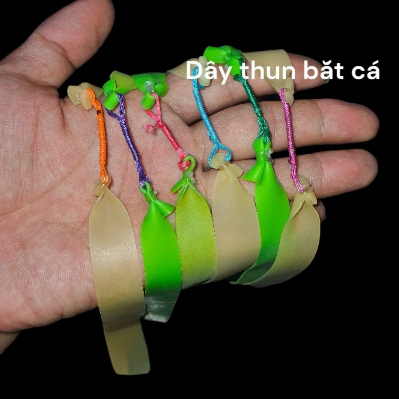 Dây bắt săn cá 1.2mm xanh trắng đỏ  dài 150mm