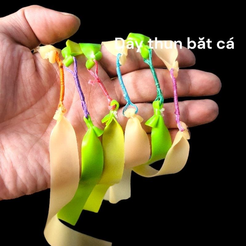 Dây bắt săn cá 1.2mm xanh trắng đỏ  dài 150mm