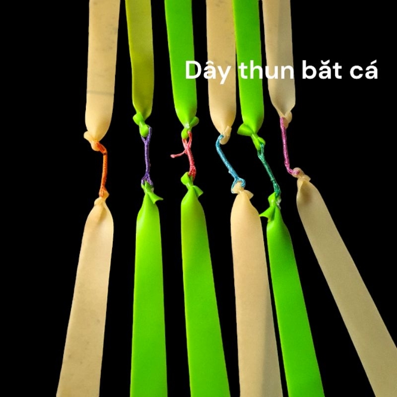 Dây bắt săn cá 1.2mm xanh trắng đỏ  dài 150mm