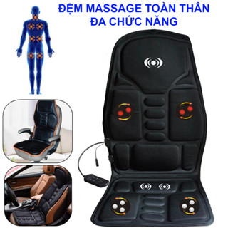 Đệm ghế massage💝Freeship💝 Nệm massage toàn thân, Dùng được trên ô tô và mọi vị trí ngồi