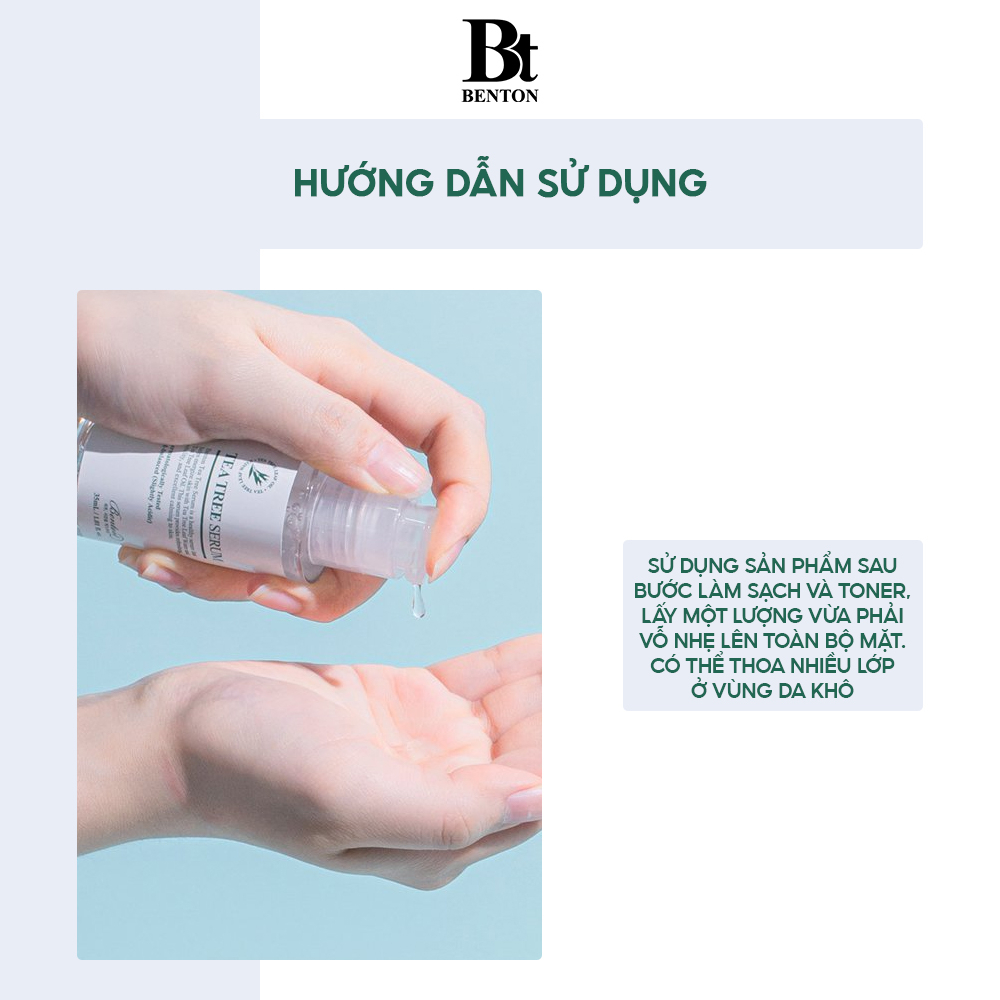 Tinh chất hỗ trợ giảm mụn Benton Tea Tree Serum