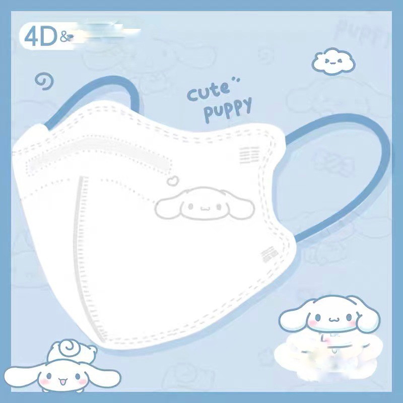 KHẨU TRANG KN95 MÀU ĐƠN GIẢN HỌA TIẾT HOẠT HÌNH SIÊU DỄ THƯƠNG WEENDY