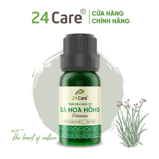 Tinh dầu sả hoa hồng 24Care - an ủi, làm dịu vết thương, giảm tức giận, đẹp da 100ML