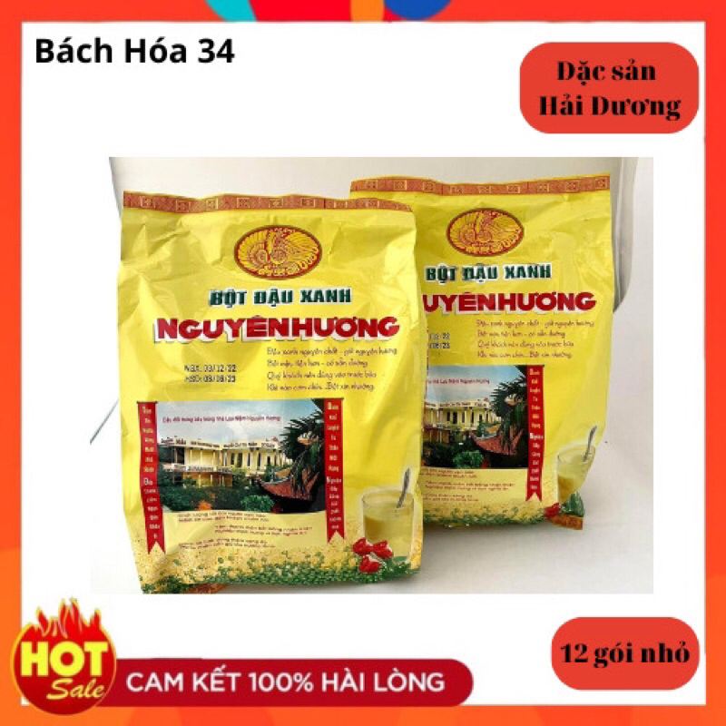 Bột đậu xanh Nguyên Hương có đường 480gram