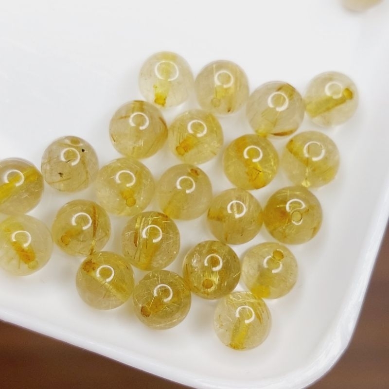 Hạt đá tóc vàng 7mm 8mm chuẩn UPCARA