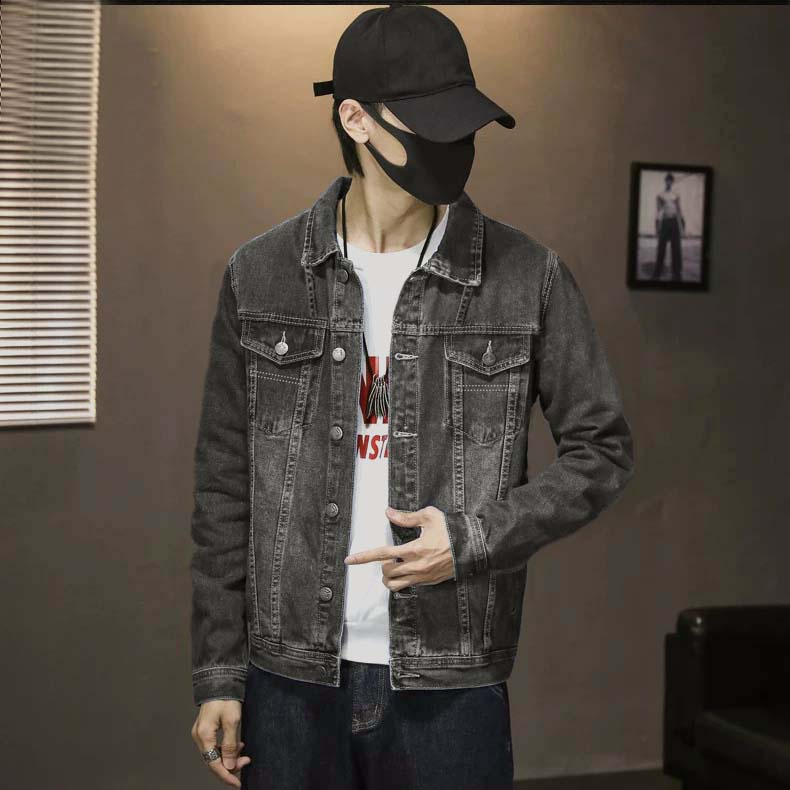 Áo khoác jean nam form chuẩn vải đẹp TS815 Tronshop