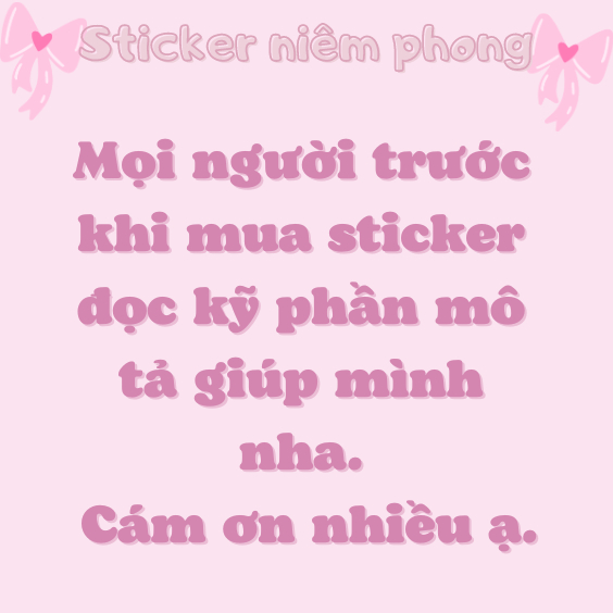 Sticker, nhãn dán niêm phong BlackPink