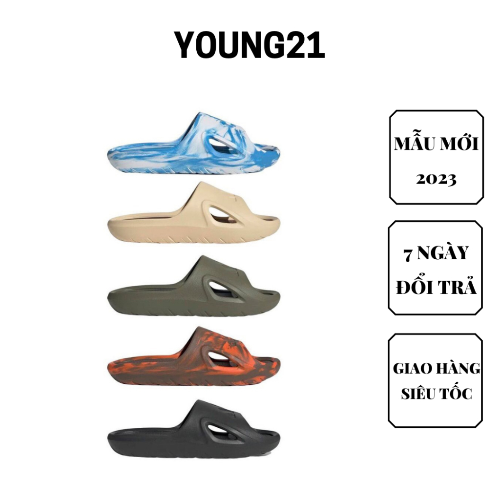 Dép cao su đúc nam 2023 đi biển, đi nước cao cấp full hộp tag YOUNG21