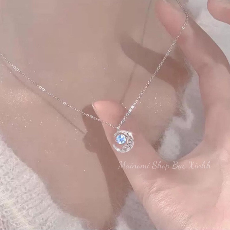 Dây chuyền mặt trăng đá MOON nhà MAINOMI xinh xắn lấp lánh