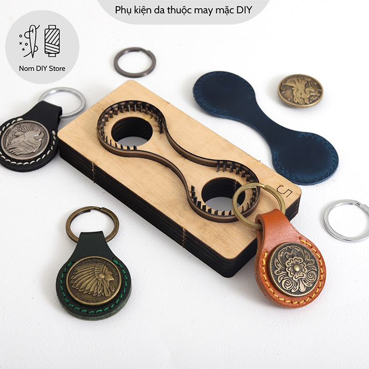 Khuôn Móc Khóa Thép Cắt Vải Da Theo Mẫu Sẵn Dụng Cụ Làm Đồ Thủ Công Túi Xách Bóp Ví Handmade DIY