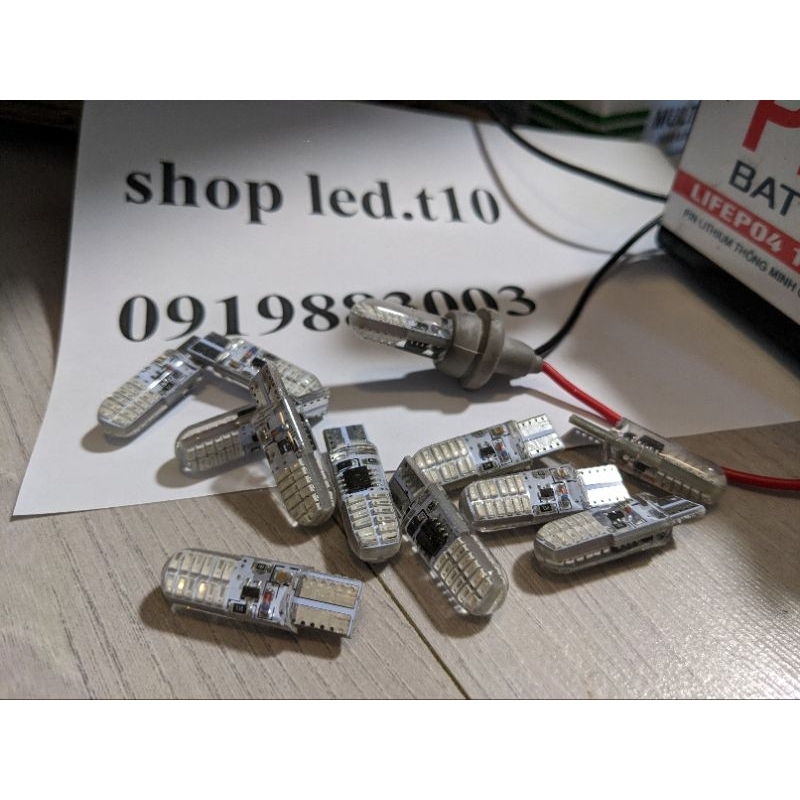1 bóng đèn t10 led t10 sáng liên tục & nháy F1 sáng gắn demi xi nhan xe máy ô tô