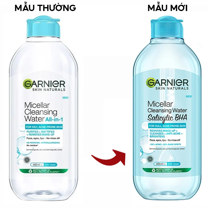 Nước Tẩy Trang Cho Mọi Loại Da Garnier Micellar Water