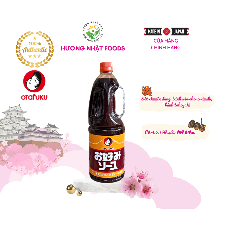 Nước Sốt OKONOMI OTAFUKU SAUCE Nhật Bản (Nước sốt dùng bánh Takoyaki Nhật)