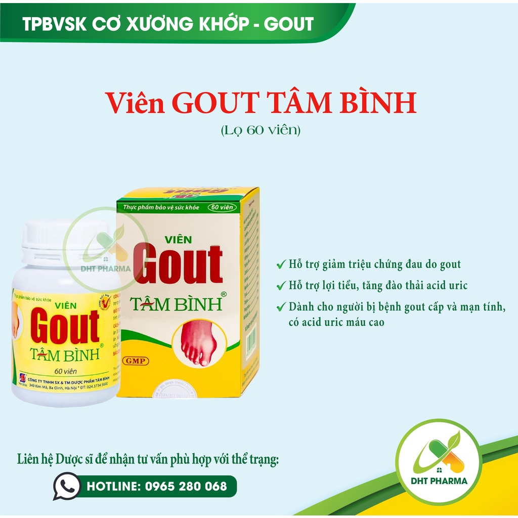Viên Gout Tâm Bình