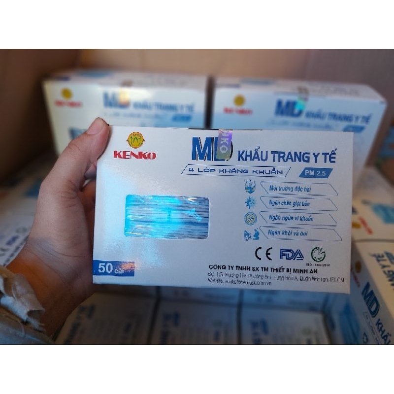 KHẨU TRANG Y TẾ KENKO 4 LỚP - GIẤY KHÁNG KHUẨN