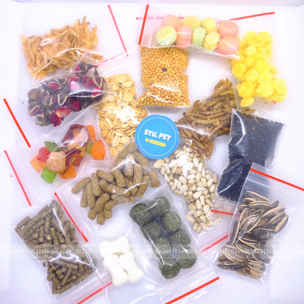 Thức ăn Hamster nhiều loại từ 3 - 10g