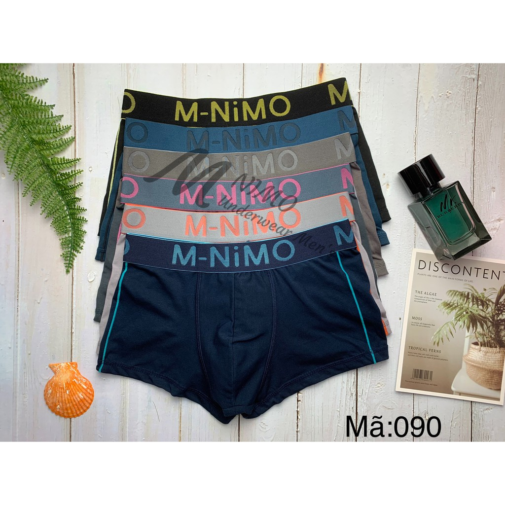 Quần lót đùi nam M-Nimo Boxer M-090 chất liệu Cotton thiên nhiên cao cấp thấm hút,khử mùi