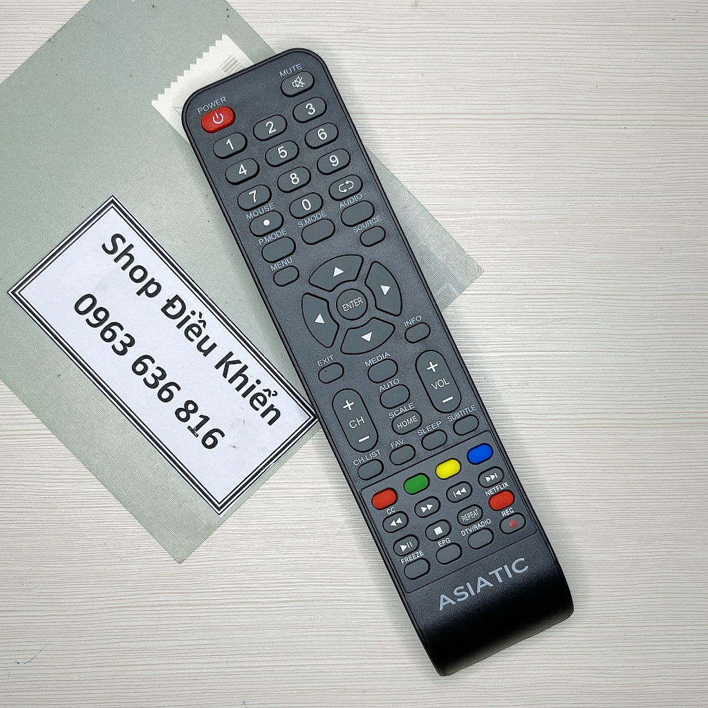 Remote tivi ASIATIC - Điều khiển tivi ASIATIC các dòng hàng mới chính hãng