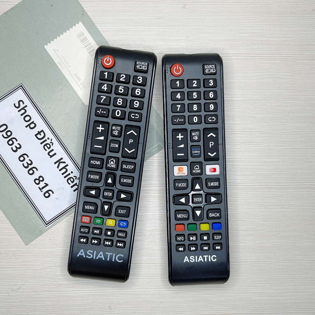 Remote tivi ASIATIC - Điều khiển tivi ASIATIC các dòng hàng mới chính hãng