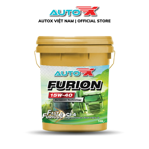 Dầu động cơ Diesel hiệu suất cao AutoX FURION CI-4 15W40 (18L/209L)