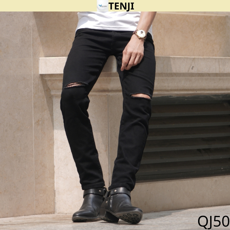 Quần jean nam chất bò cao cấp QJ30, rin nam xám trơn nhiều mẫu mới trẻ trung cá tính