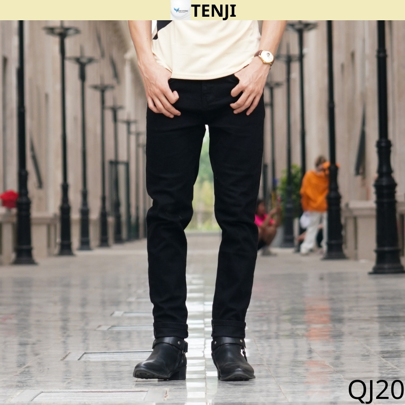 Quần jean nam chất bò cao cấp QJ30, rin nam xám trơn nhiều mẫu mới trẻ trung cá tính