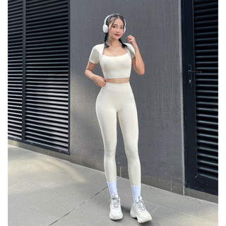Bộ Đồ Tập Gym Nữ, Set Nami Chất Dệt Co Giãn