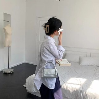 Túi xách nữ 2 quai basic size 18 tang vàng