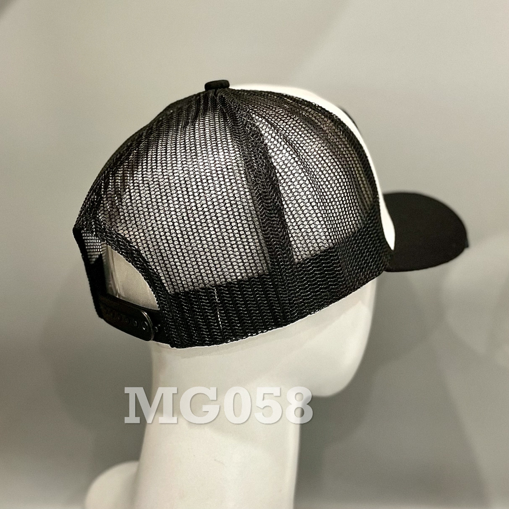 Nón kết Mũ lưỡi trai lưới Mesh Cap Replay nam nữ thoáng khí màu đen trắng MG058