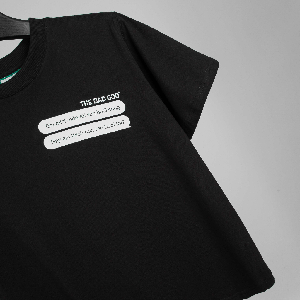 Áo thun boxy The Bad God Dirty Texting