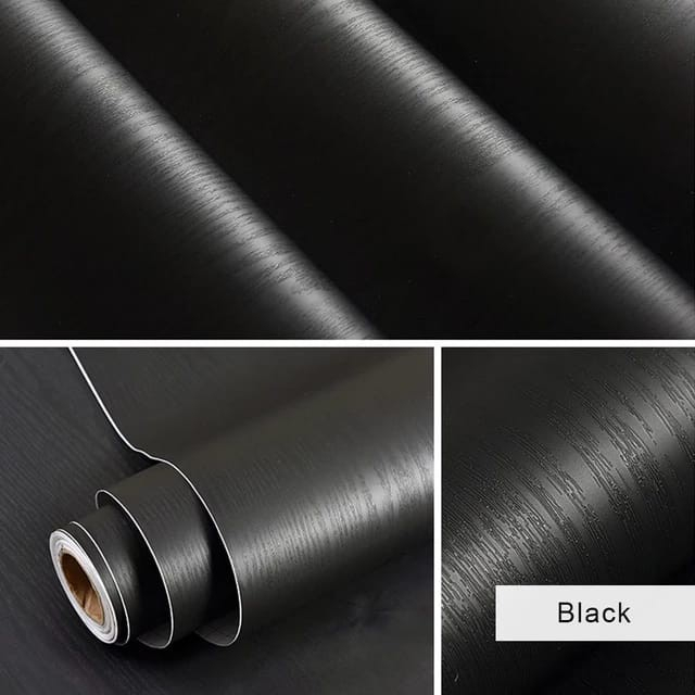 Decal Dán Vân Gỗ, Giấy Giả Vân Gỗ Màu Đen