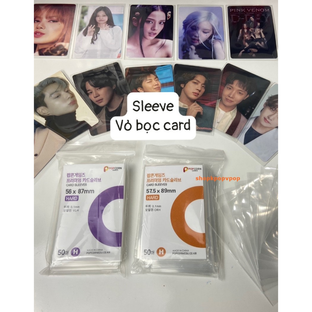 Sleeve Popcorn, Vỏ Bọc Card, Túi Đựng Ảnh, Photocard, Mini Photocard, Các Loại Thẻ Bài Kpop, Pokémon,anime, yugioh ...