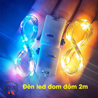 Dây đèn led pin đom đóm 2m đèn led trang trí sinh nhật HOA GẠO GDD2M decor