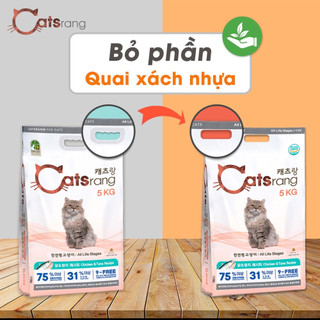 [TIẾT KIỆM]Thức Ăn Hạt Catsrang túi 5KG cho Mèo mọi lứa tuổi (All Stages)