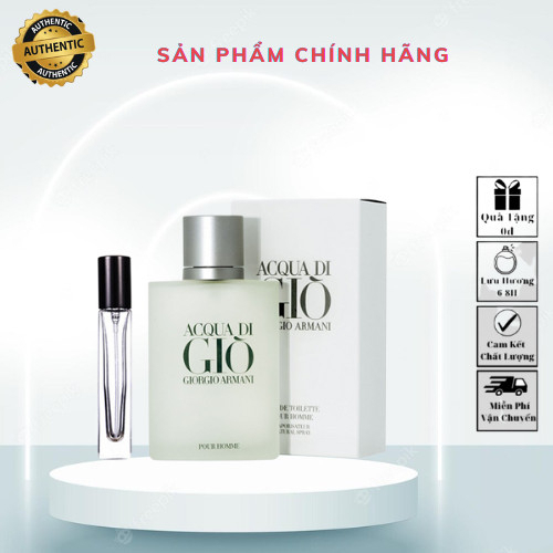 Nước hoa nam Giò Trắng |Chính Hãng| - Tươi mát, hiện đại đầy lôi cuốn chiết 10ml 20ml