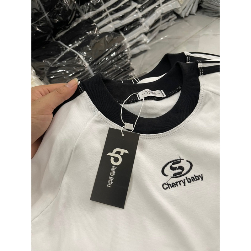 Áo Baby Tee Thêu Hoa