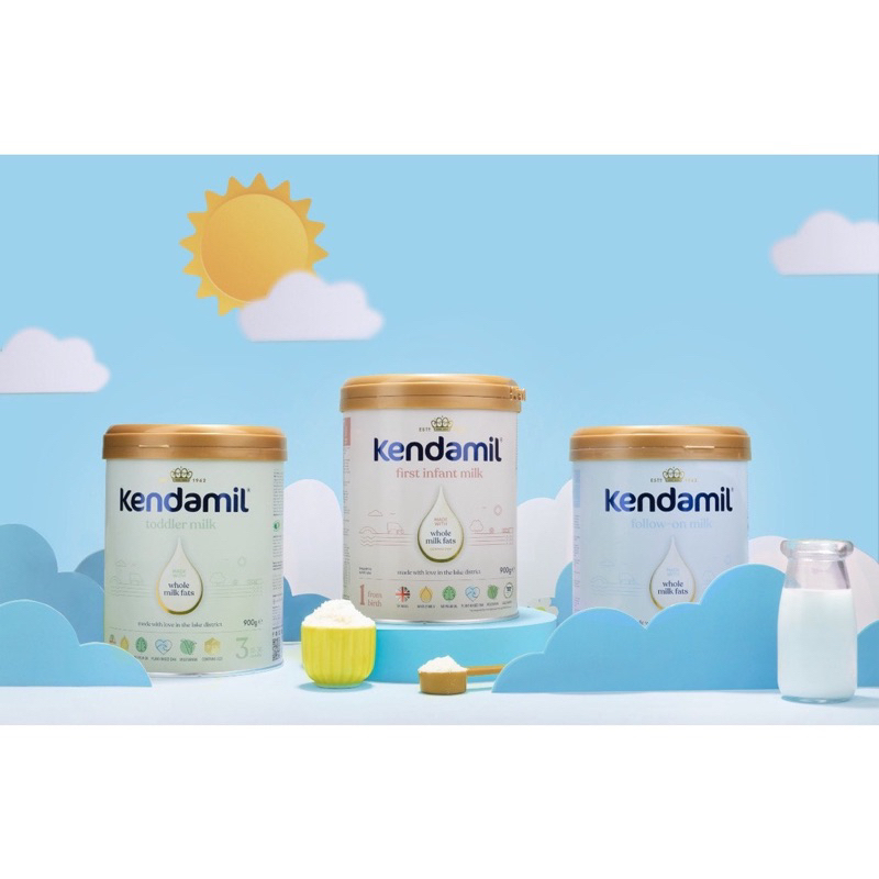 Sữa nguyên kem/organic Kendamil 800gr Anh Quốc