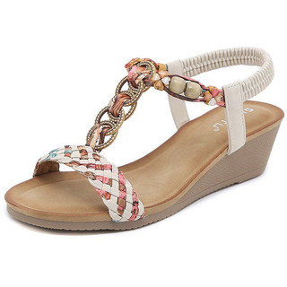 Giày sandal siketu đế xuồng cao 5cm