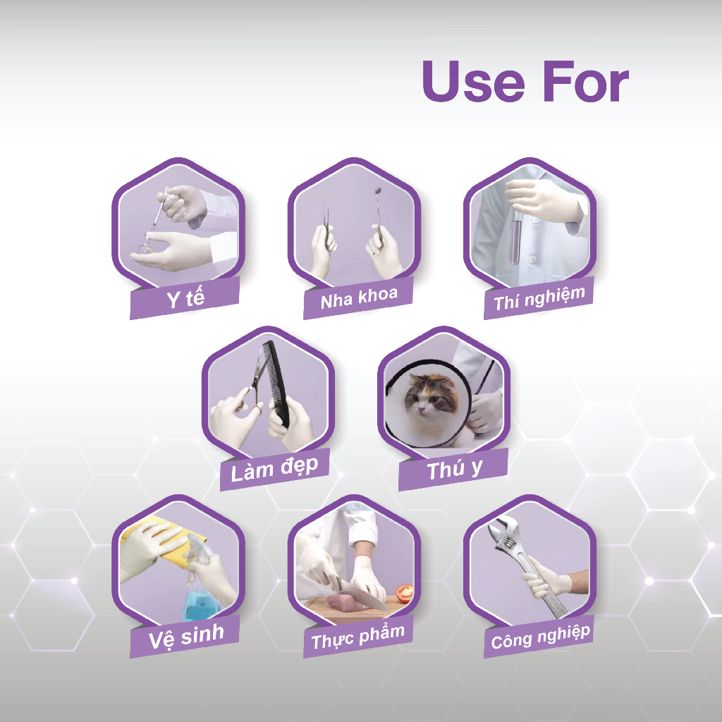 Thùng găng tay y tế Sgloves Latex không bột 5.0g 10 hộp/thùng