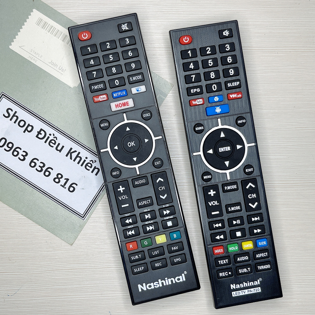 Remote tivi Nashinal - Điều khiển tivi Nashinal hàng mới chính hãng