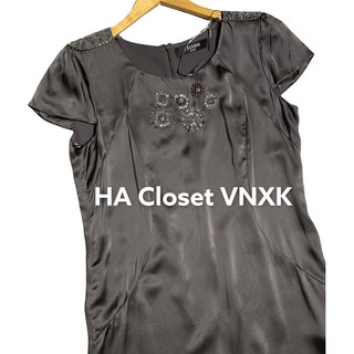 Đầm Lụa Đính Cườm Hàng Xuất Xịn