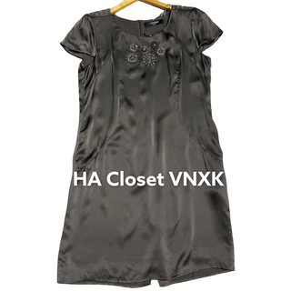 Đầm Lụa Đính Cườm Hàng Xuất Xịn