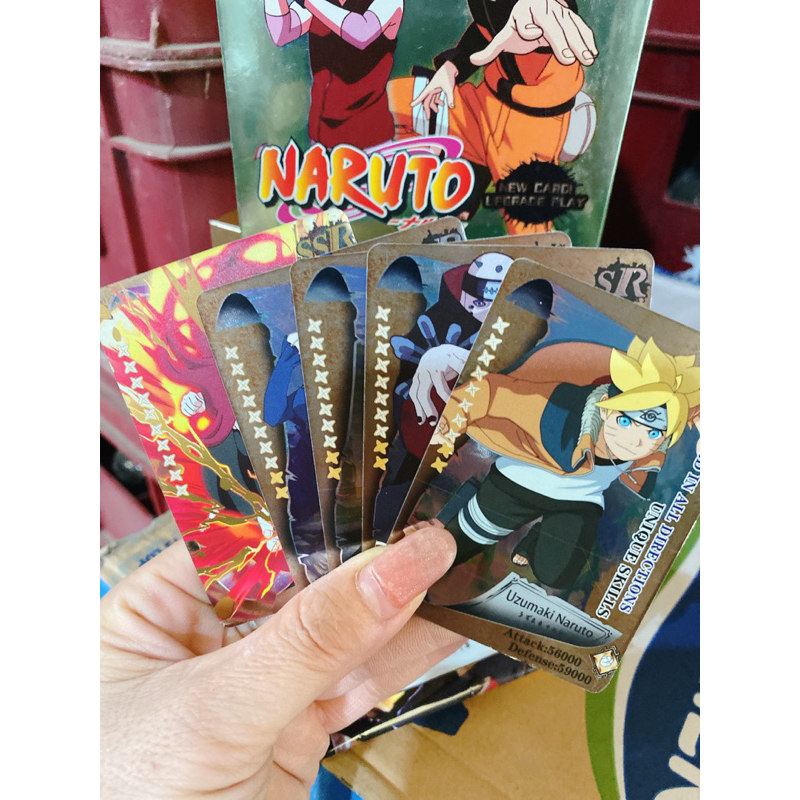 Hộp 32 túi thẻ bài naruto Vip túi 5 thẻ
