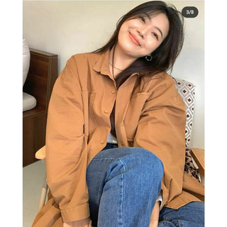 [ Bigsize 55-100kg ] Áo sơ mi thô nữ dài tay basic  [ HÀNG VỀ TRƯỚC TẾT ]