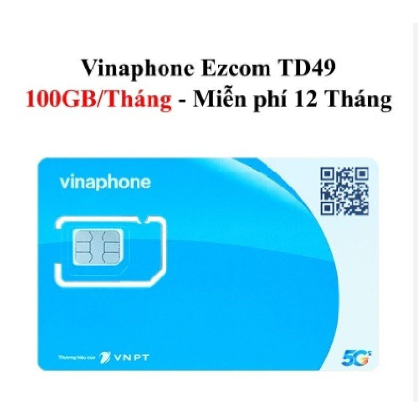 SIM VÀO MẠNG BÌNH DÂN, SINH VIÊN SIM TD49 1 THÁNG 100G DATA THÁNG