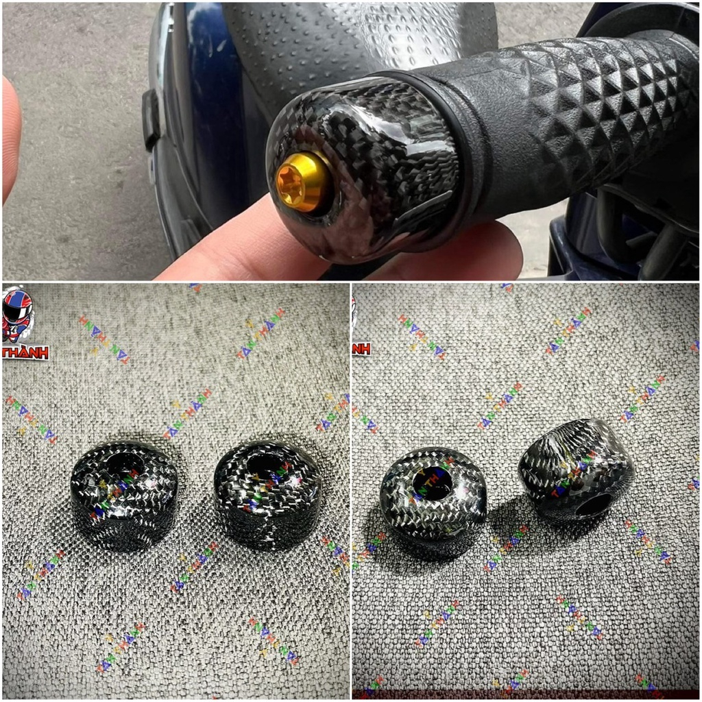 Gù Tay Lái Carbon Fiber Gù Carbon Fiber (đúng Carbon 100%) Dùng Cho Mọi Loại Xe 1 cặp