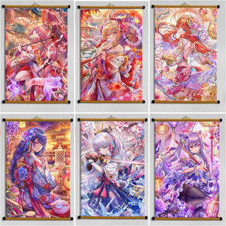 Poster Vải Treo Tường Decor - Genshin Impact